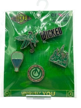 New Crocs x Wicked Jibbitz Shoe Charms (5-Pack) – Limited Edition